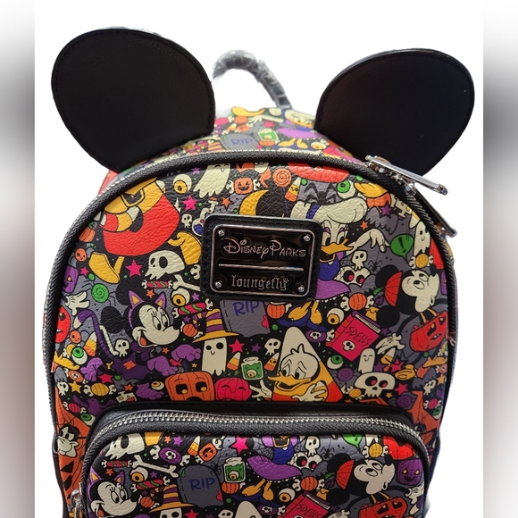 Disney Parks Loungefly Halloween Mickey and Friends Backpack - Picture 4 of 6